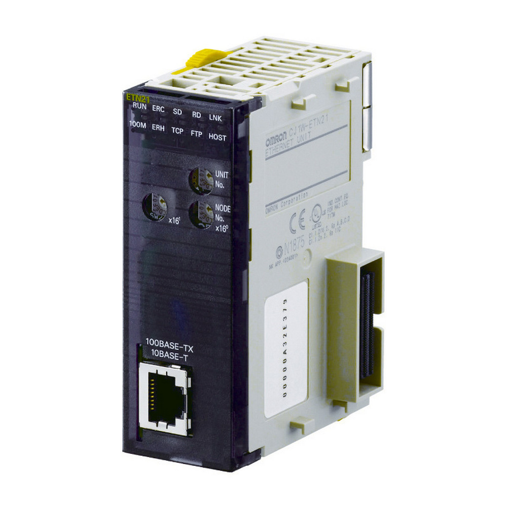 Ethernet unit for CJ-series, 100Base-TX and 10 Base-T, 1 x RJ45 socket,  TCP/IP & UDP