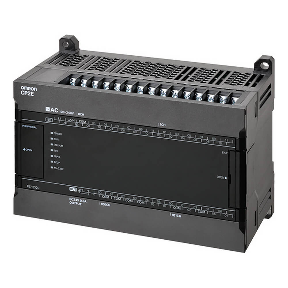 CP2E series compact PLC - Essential Type; 24 DI, 16 DO; Relay output; Power supply 22