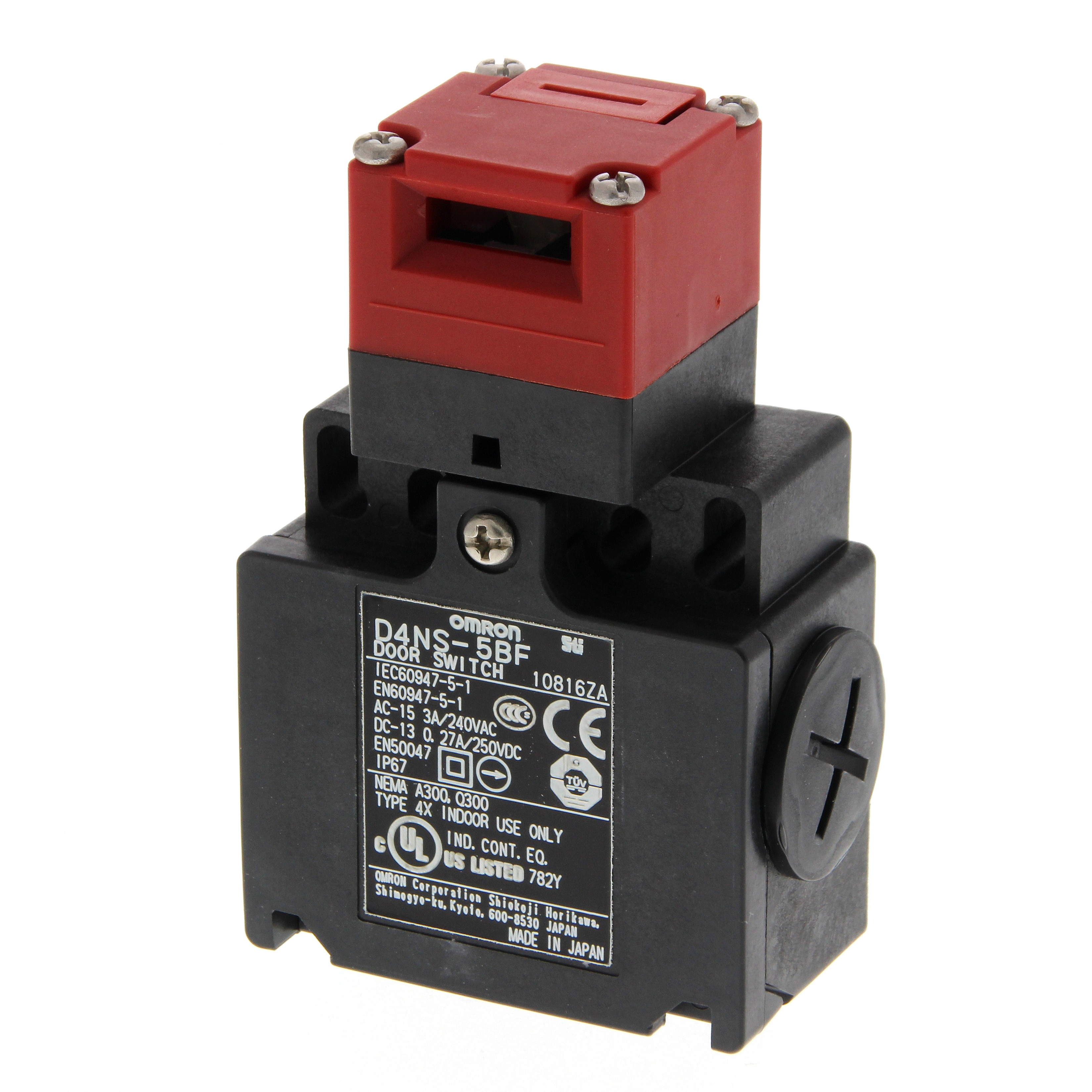 Safety-door switch,  PG13.5 (2-conduit), 1NC/NO (slow-action)