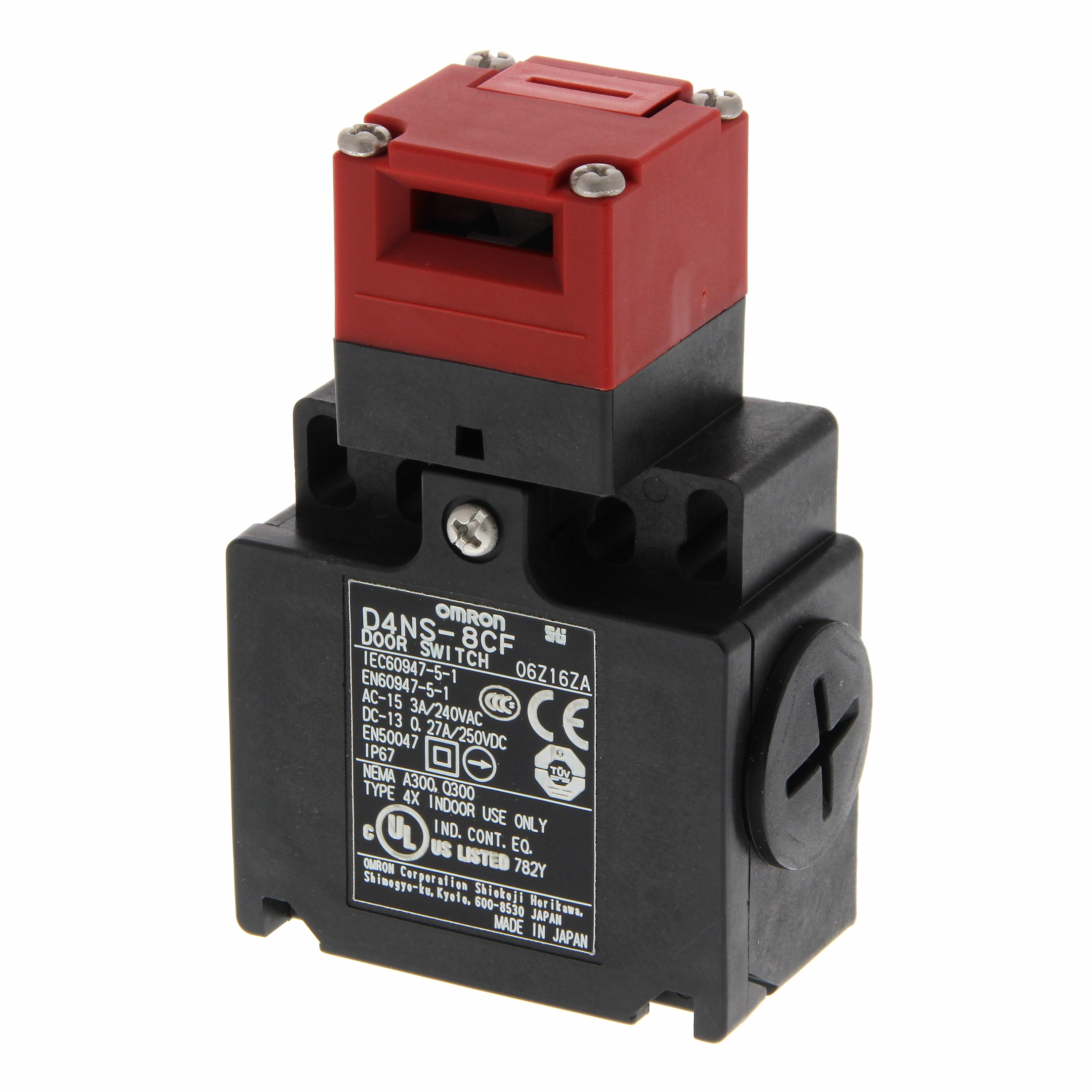 Safety interlock switch, 2 NC+1 NO, 10 A, 2 x M20 conduit