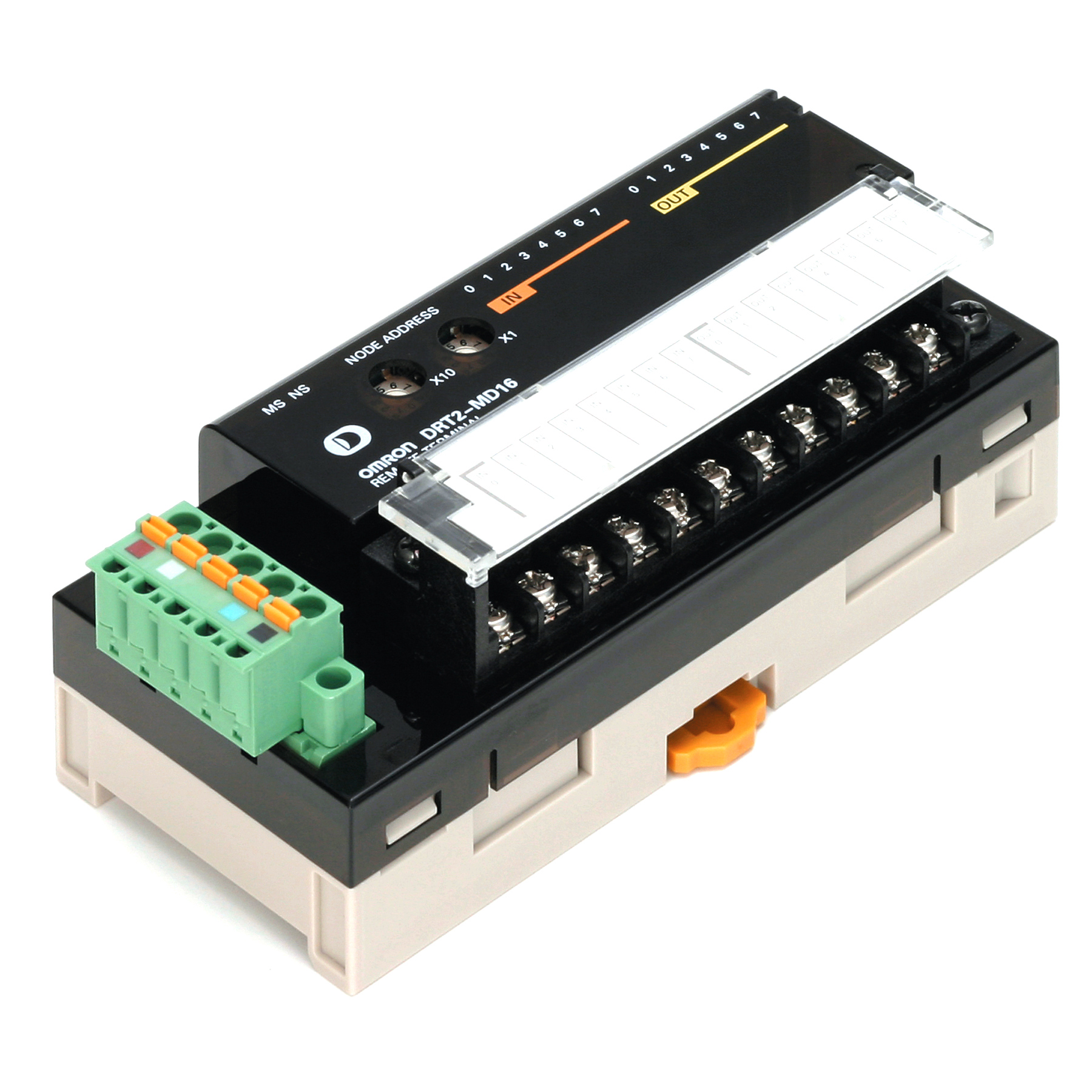 DeviceNet digital I/O unit, 8 x inputs and 8 x outputs 0.5 A, 24 VDC, PNP, screw term