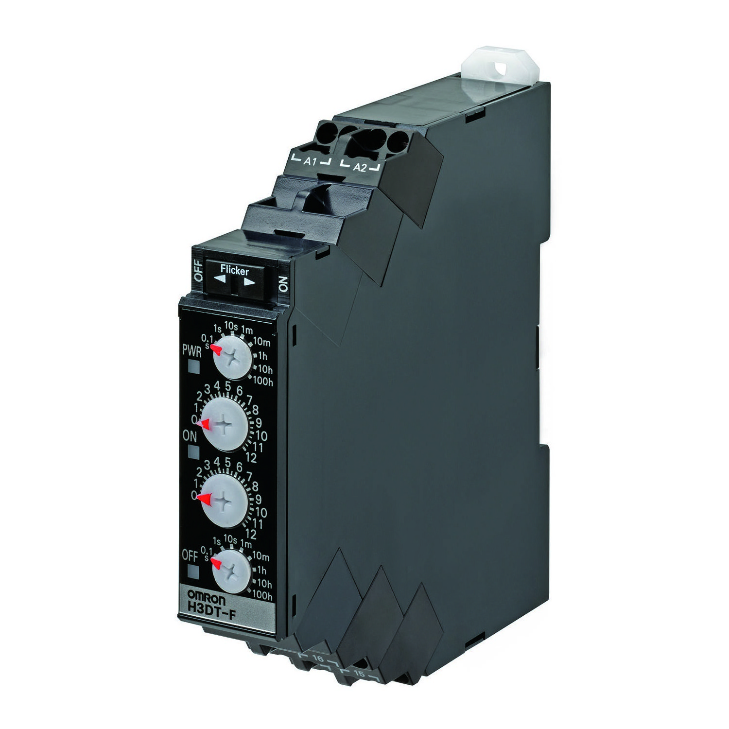 Timer, DIN rail mounting, 17.5mm, Twin, 1-120s, 1 x SPDT, 5 A, 24-240 VAC/DC, Push-in terminal