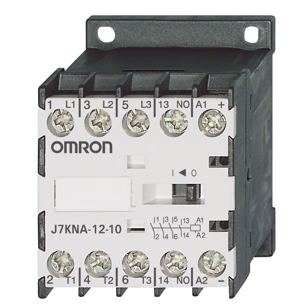 Contactor, 3-pole, 12 A/5.5 kW AC3 (20 A AC1) + 1M auxiliary, 24 VAC