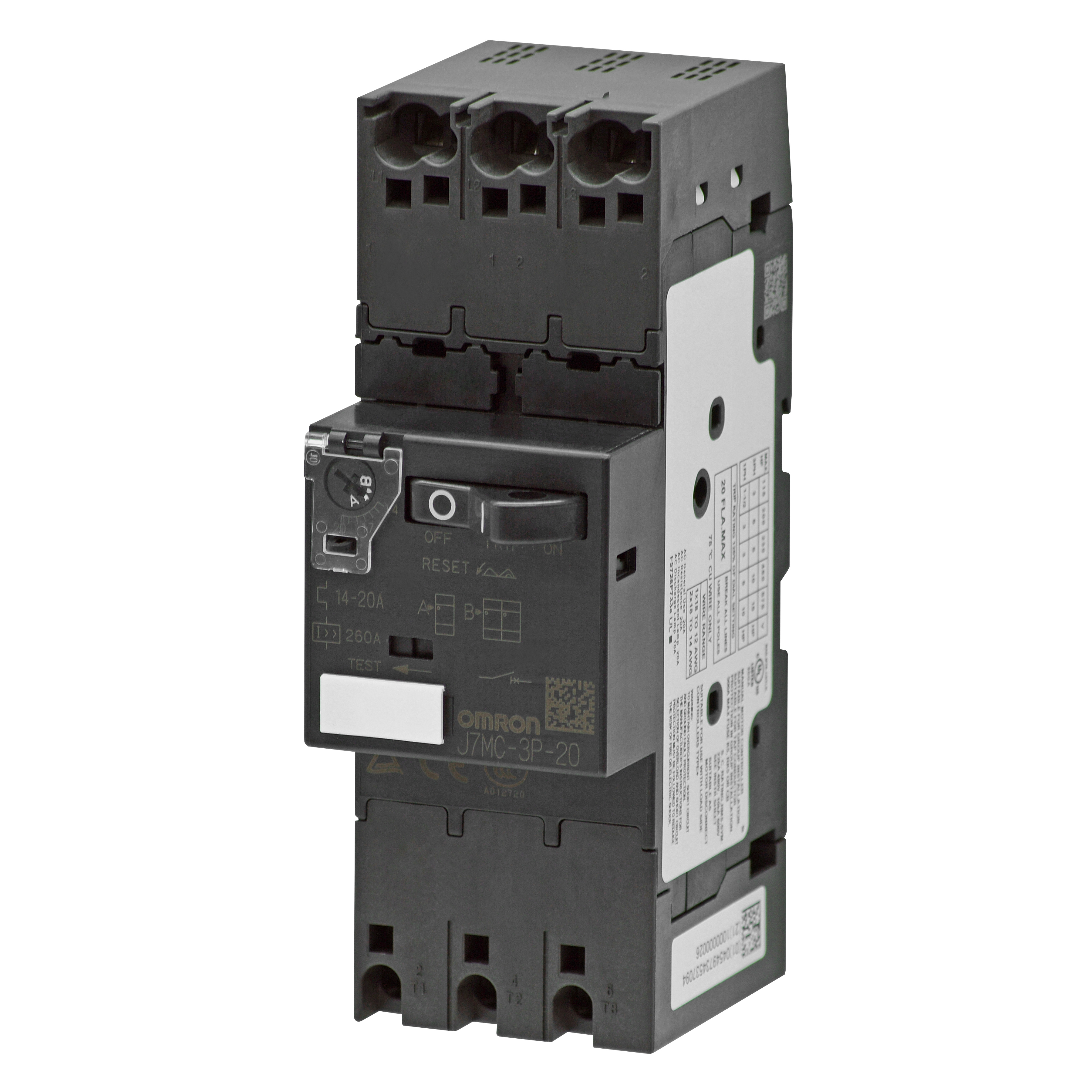 Motor Protection Circuit Breaker, Push-In Plus Terminals, Current setting range thermal overload rel