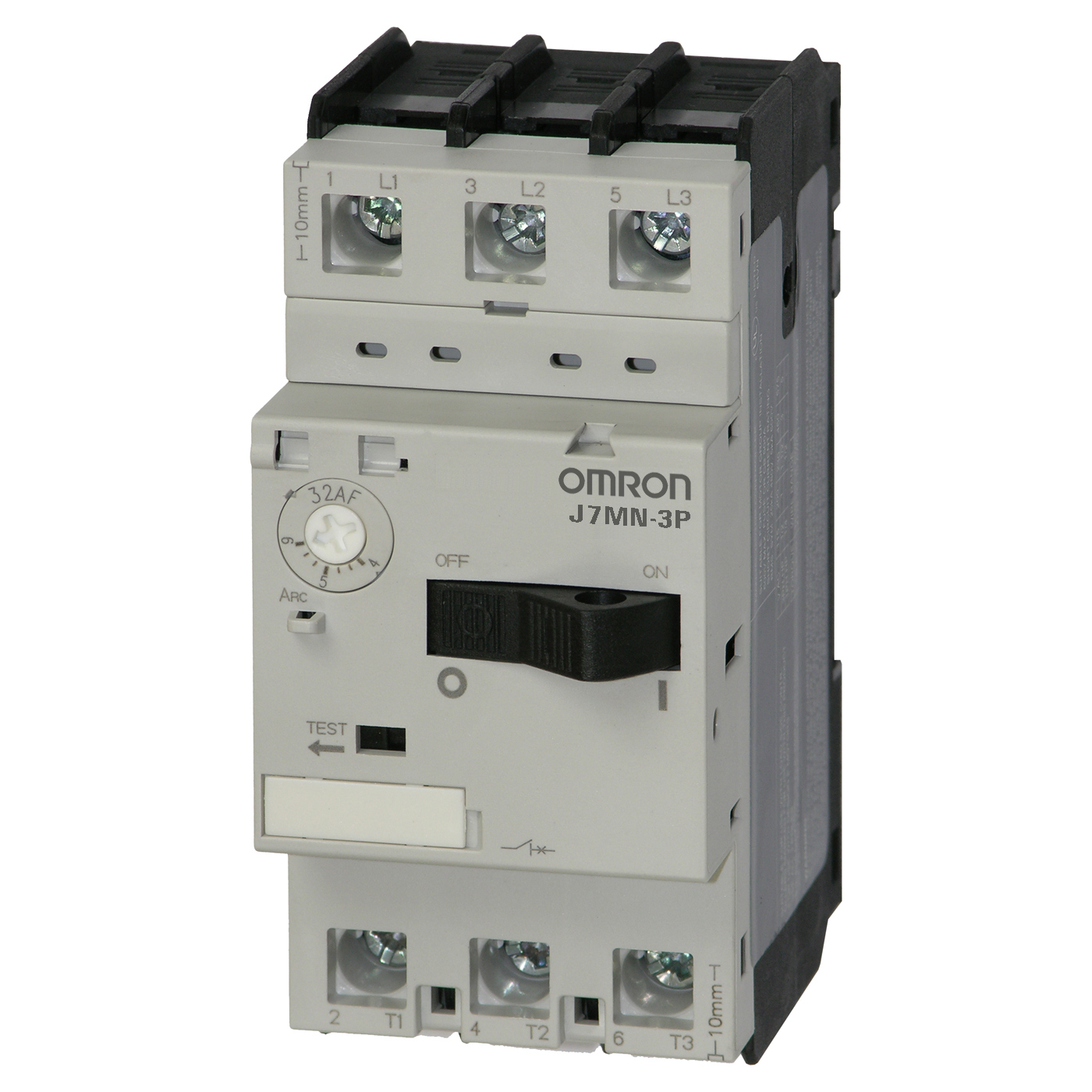 Motor-protective circuit breaker, switch type, 3-pole, 0.25-0.4 A