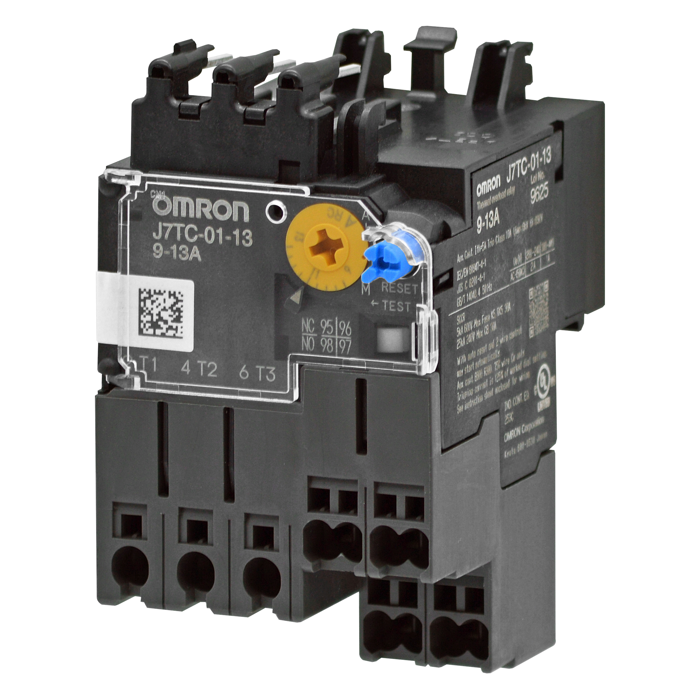 Omron Low Voltage Switchgear Thermal Overload Relay, PushIn Plus Terminals, Current setting
