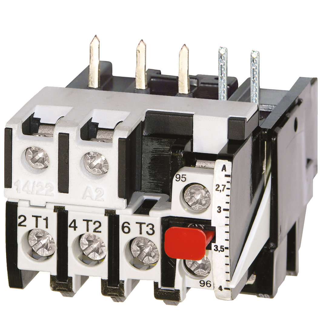 Overload relay, 3-pole, 2.7-4 A, direct mounting on J7KNA or J7KN10-22, manual reset