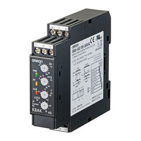 Monitoring relay 22.5mm wide, Single phase over or under current 0.1 to 8A AC or DC, One SPDT, 24VAC