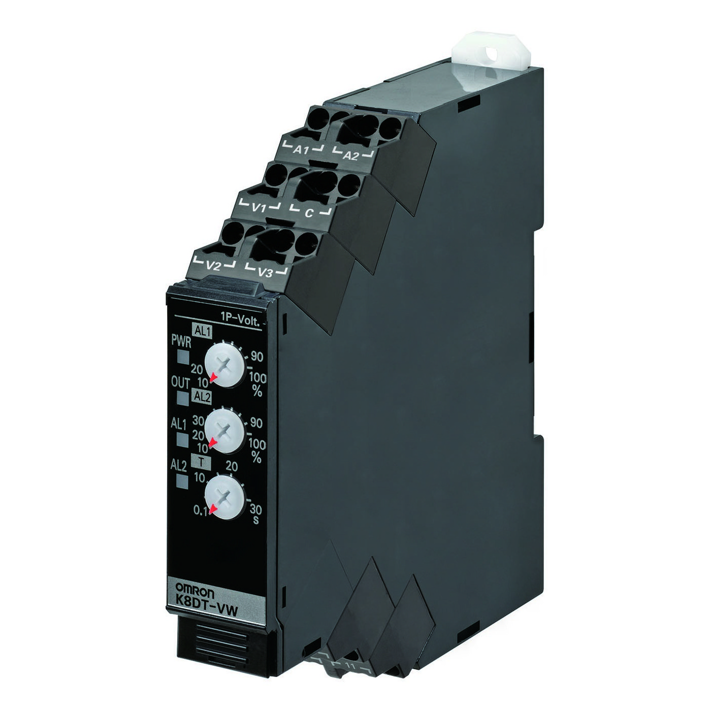 Monitoring relay 17.5mm wide, Single phase over and under voltage 20 to 600 V AC /DC, 1 x Transistor