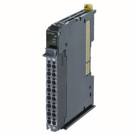 Serial Communication Interface Unit, 1 x RS-232C, screwless push-in connector, 12 mm