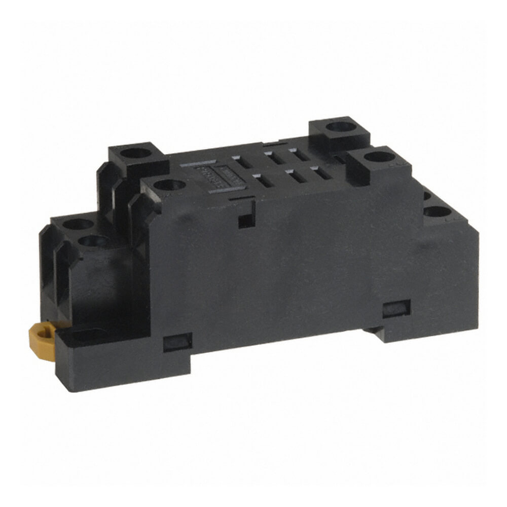 Omron Relays Sockets Socket, DIN rail/surface mounting, 8pin, screw