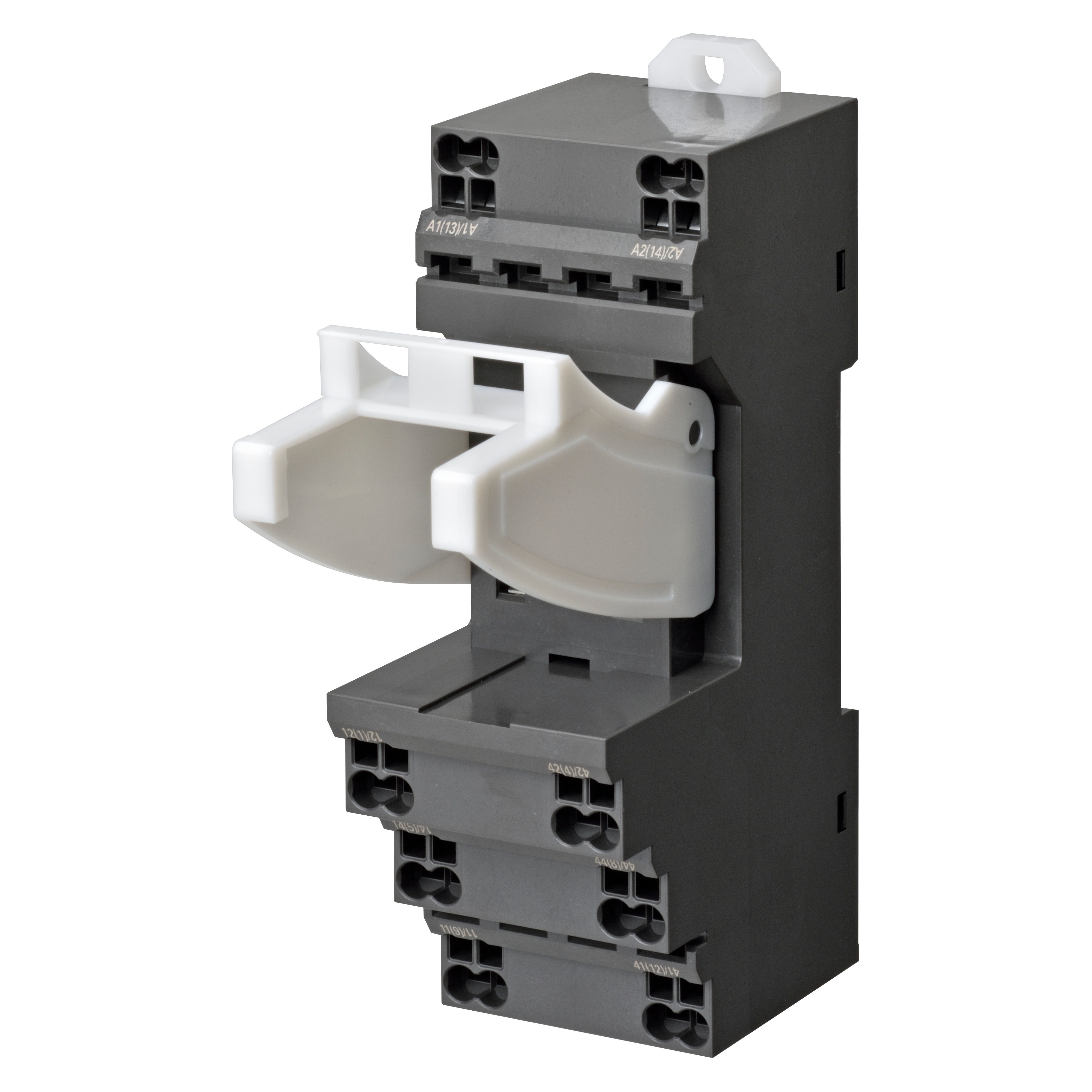 Socket, DIN rail/surface mounting, 31mm, 8-pin, Push-in terminals