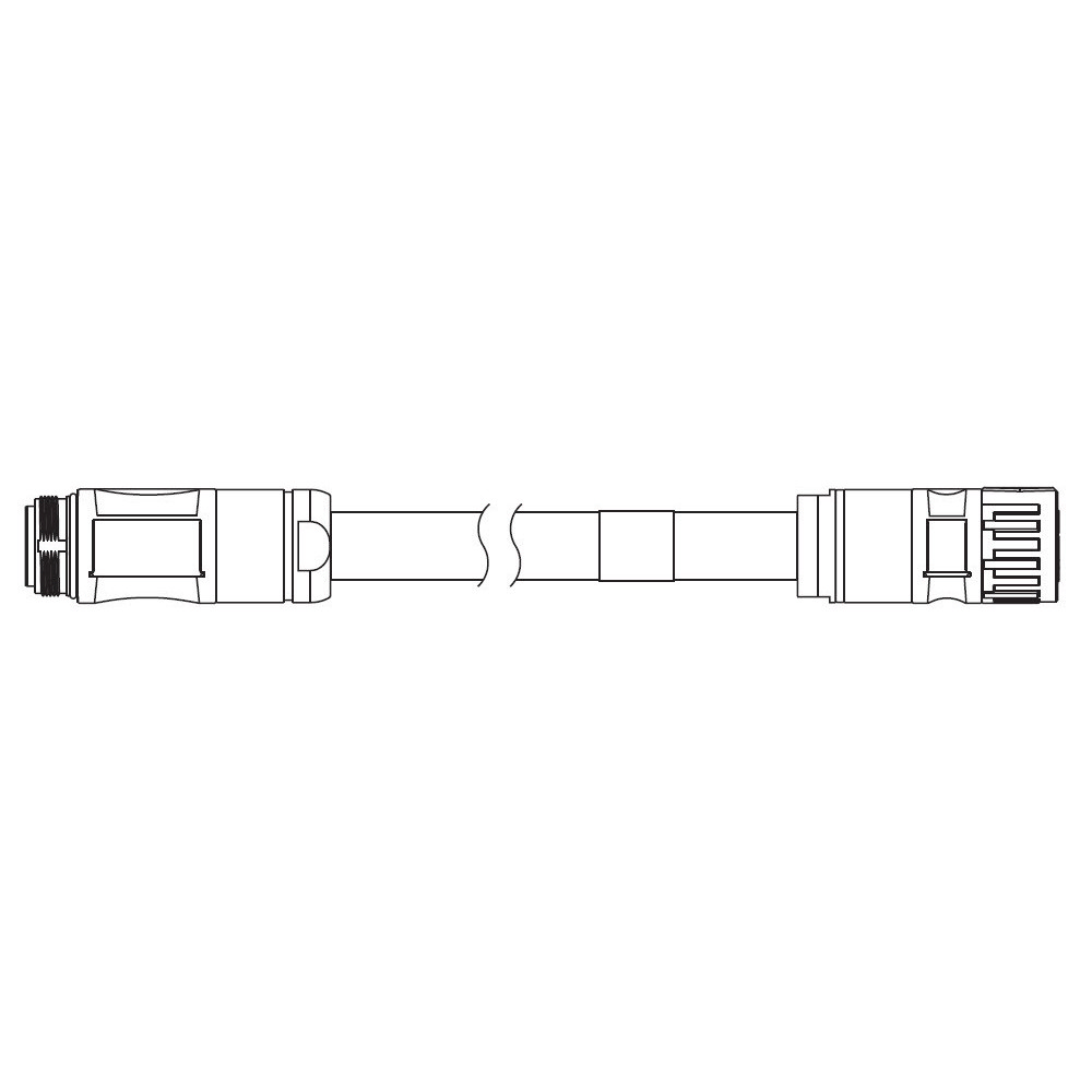 1S series servo motor EXTENSION power cable, 10 m, 400 V: 11 kW & 15 kW