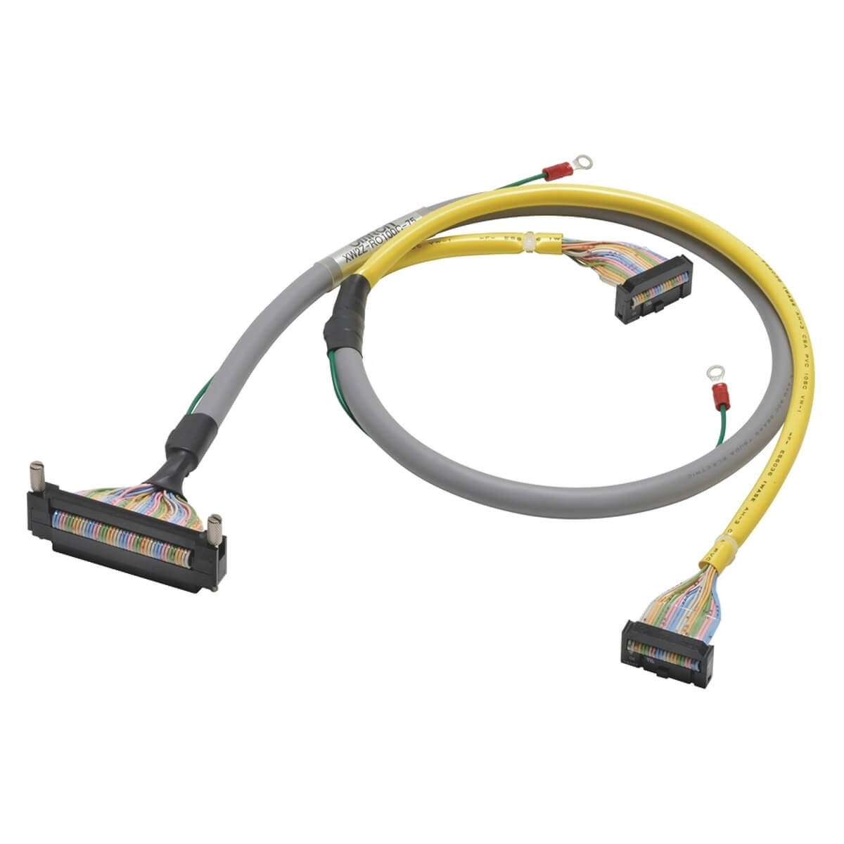 I/O connection cable, with shield connection, FCN40 to 2 x MIL20 for ...