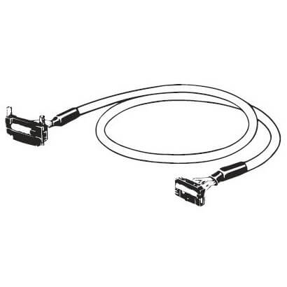 I/O connection cable, unshielded, FCN24 to MIL20, 1 m