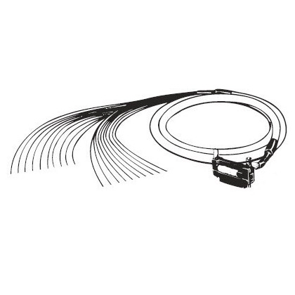 I/O connection cable, unshielded, FCN24 to open ends, 1 m