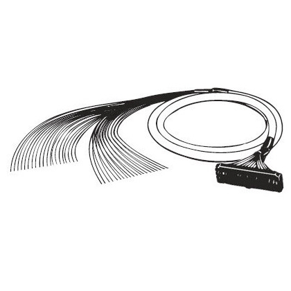 I/O connection cable, unshielded, MIL40 to open ends, 1.5 m - Control ...