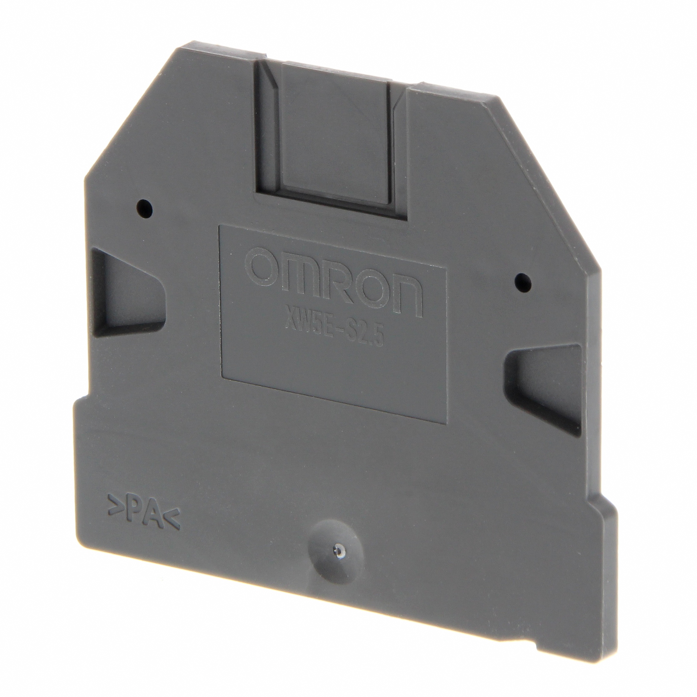 End plate for terminal blocks 2.5 mm² to 10 mm², screw model
