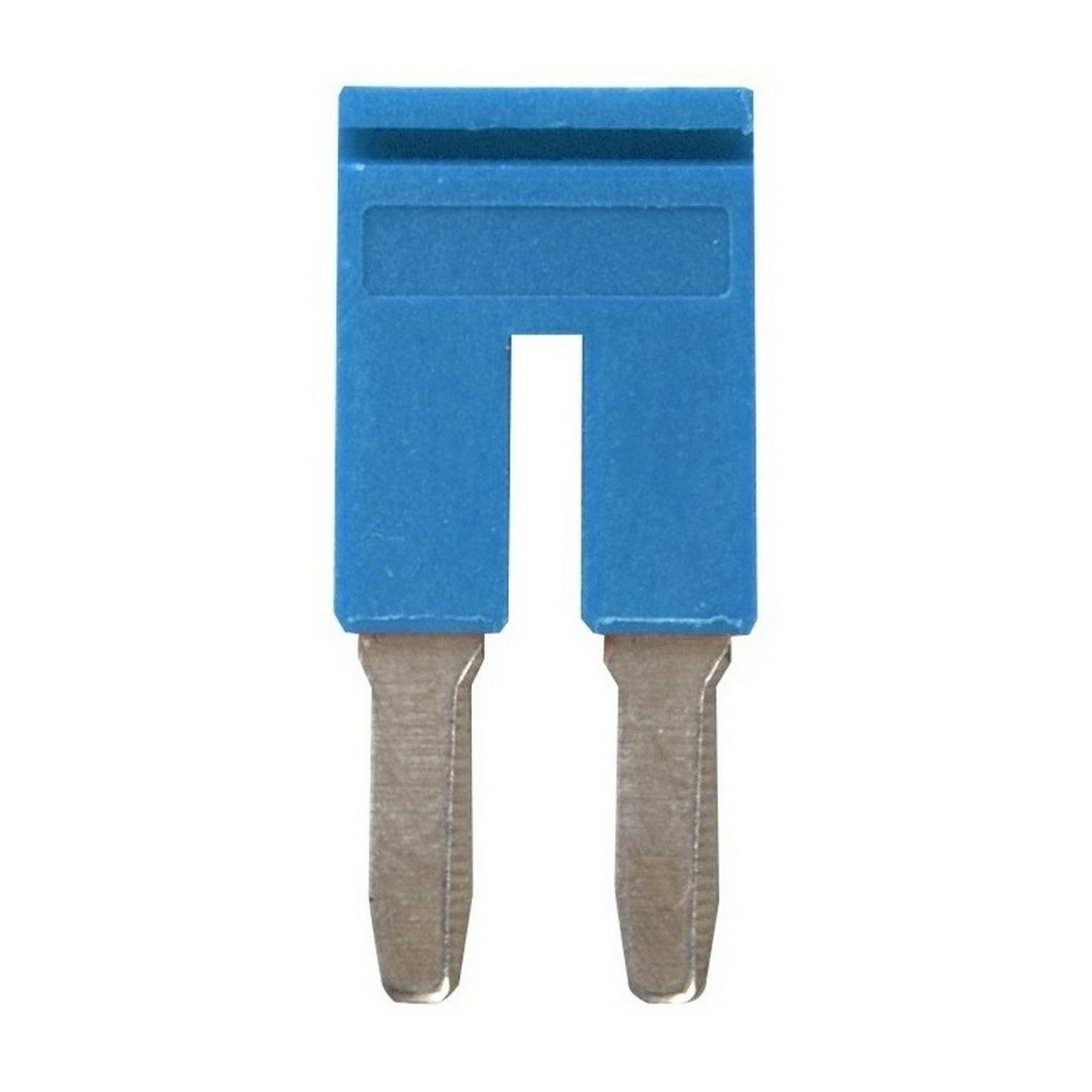 Short bar for terminal blocks 4 mm² push-in plus models, 2 poles, blue color