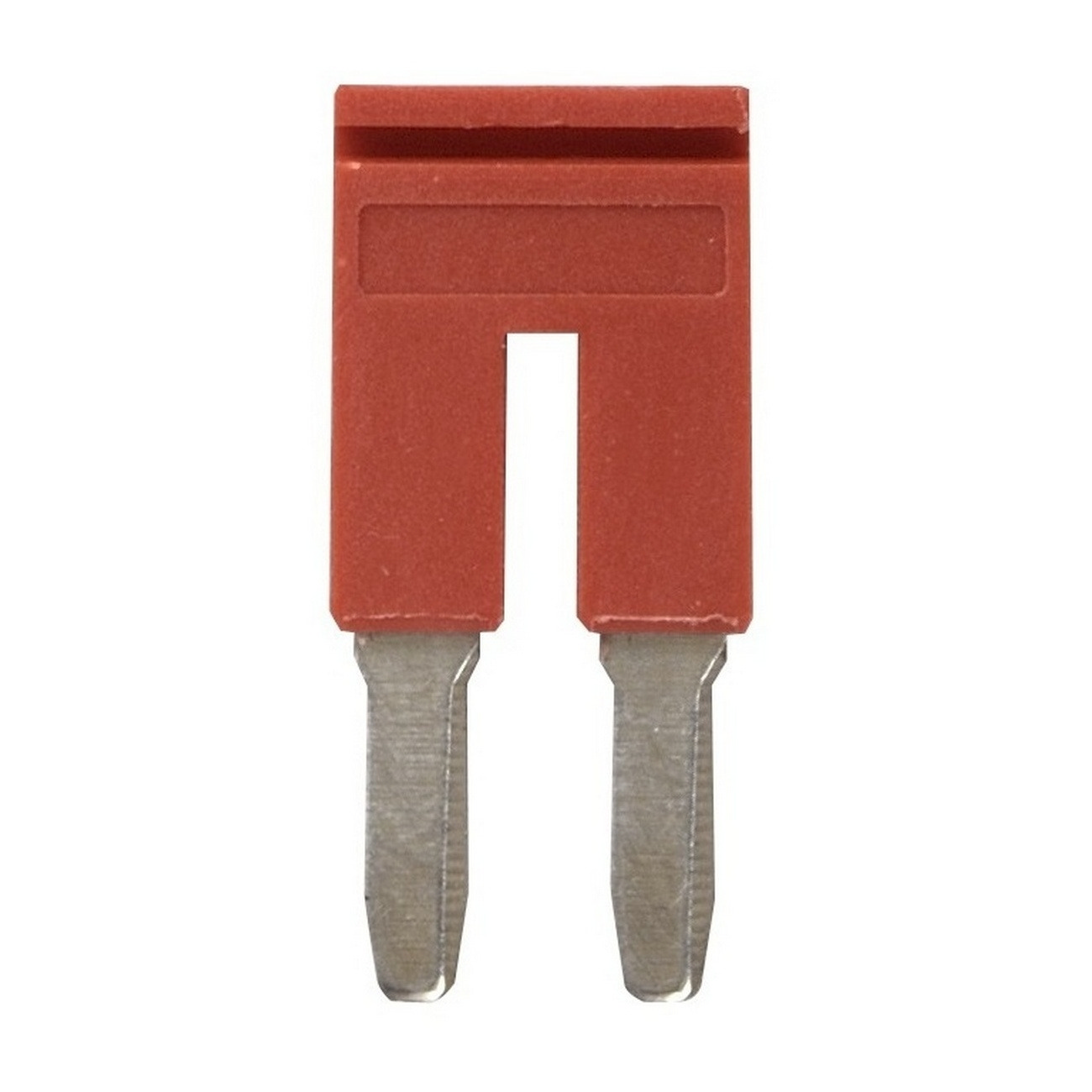 Short bar for terminal blocks 4 mm² push-in plus models, 2 poles, red color